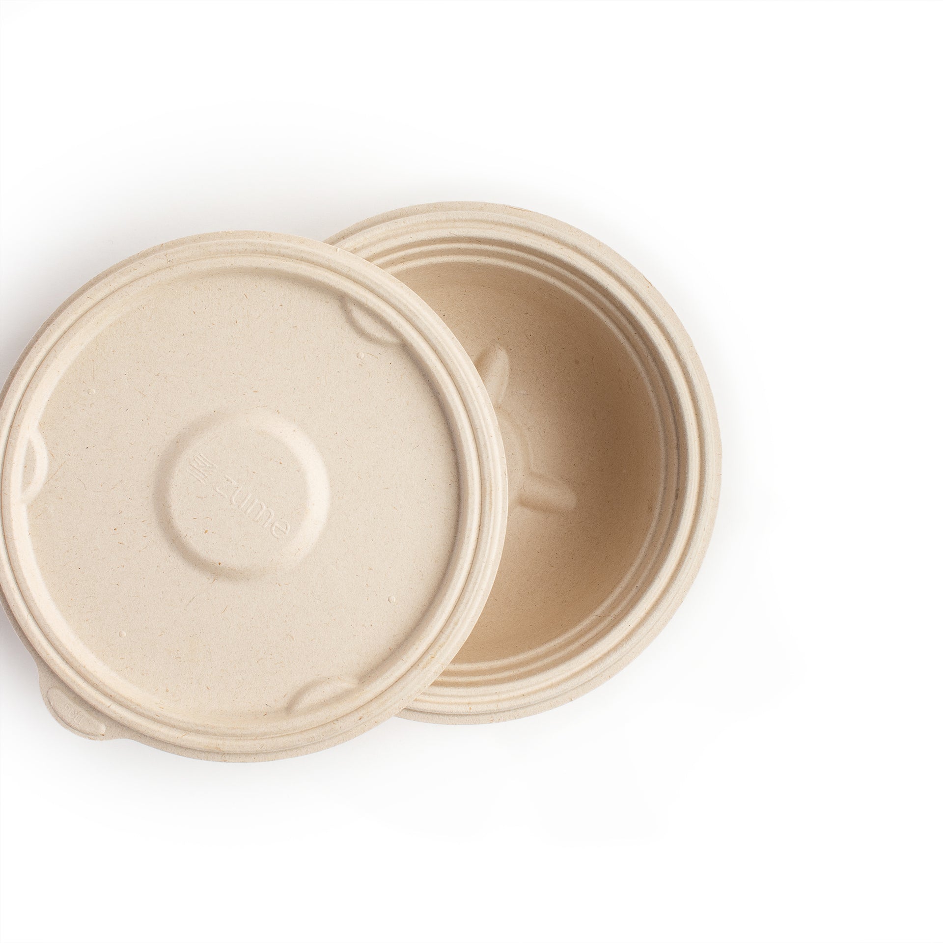 Anti-Leak Bagasse Bowl + Lid